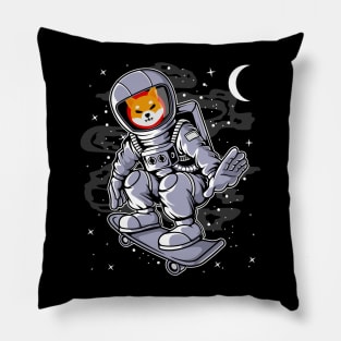 Astronaut Skate Shiba Inu Coin To The Moon Shib Army Crypto Token Cryptocurrency Blockchain Wallet Birthday Gift For Men Women Kids Pillow