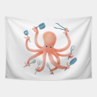 Octopus Chef Tapestry