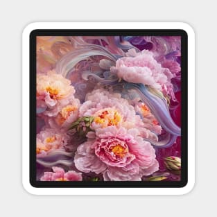 Flowing Flowers 9 Magnet