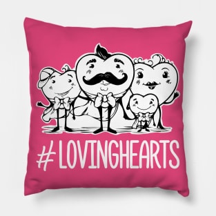 loving hearts Pillow