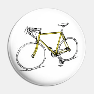 Yellow Bike Pin