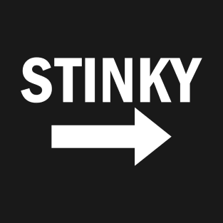 Stinky Arrow Pointing Left T-Shirt