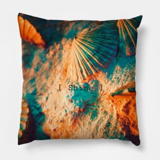 Seashells Shore Photography Pillow