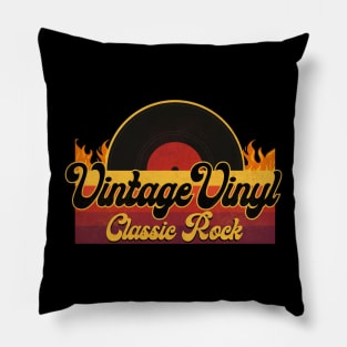 Vintage Vinyl Classic Rock Pillow