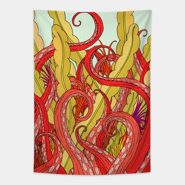 The Kraken Tapestry by Swadeillustrations