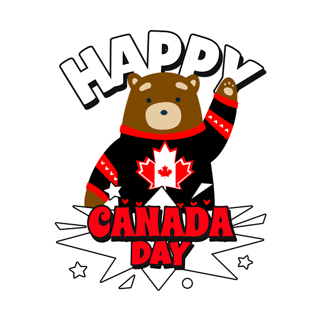 HAPPY Canada Day Bear by SartorisArt1