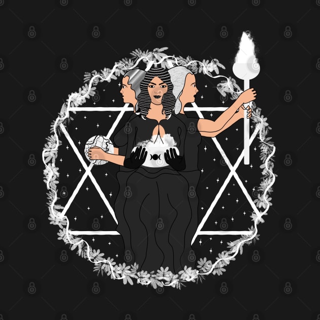 Hecate Goddess Moon Witchcraft Witch by Manzo Carey