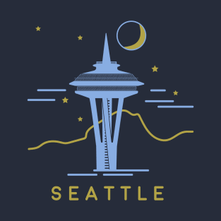 Seattle at night T-Shirt