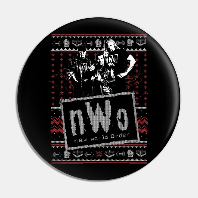 nWo Christmas Ugly Pin by Holman