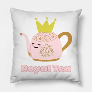 Royal Tea Kawaii Teapot with Crown Pillow