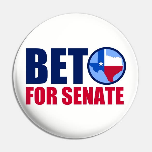 Beto for Senate 2018 Texas Democrat Pin by epiclovedesigns