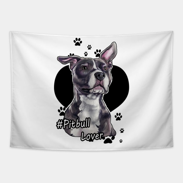 Pitbull Lover Tapestry by GhostFox_Designs