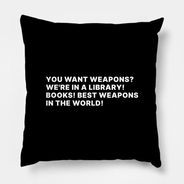 Doctor Who Quote Pillow by WeirdStuff