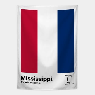 Mississippi // Original Minimalist Artwork Poster Design Tapestry