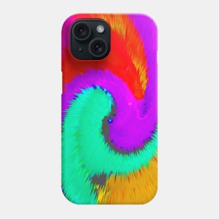 color wheel burst Phone Case