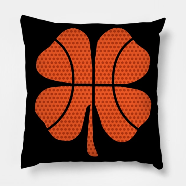 Shamrock Basketball St Patricks Day Sports Pillow by HCMGift