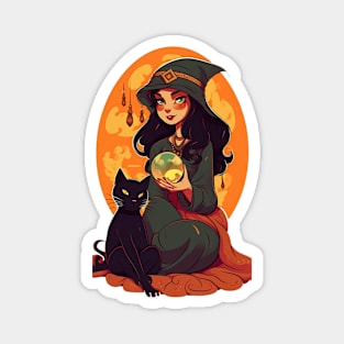 Cat witch Magnet