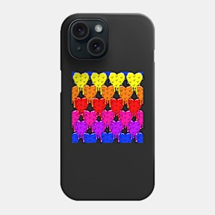 Melting Acid Heart Sticker Pack Phone Case