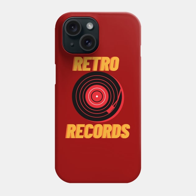 retro records Phone Case by arih