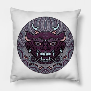 Minhwa: Dragon Face on Shield G Type Pillow