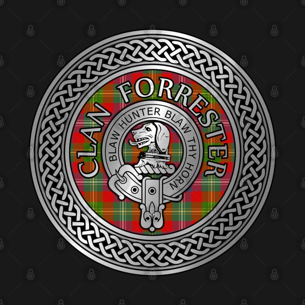 Clan Forrester Crest & Tartan Knot by Taylor'd Designs