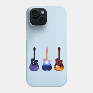 Moonlit Guitar Silhouettes Phone Case