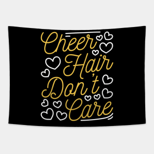 Cheer Hair Do not Care Cheerleading Dancing Gymnastics Tapestry