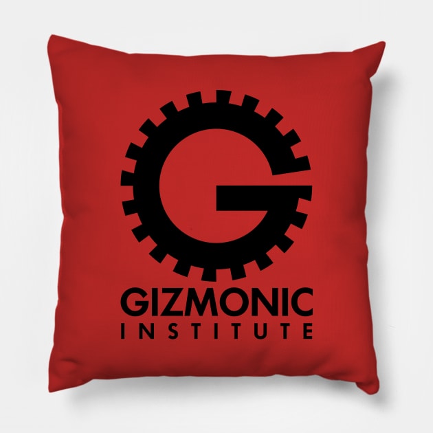 MST3K - Gizmonic Institute (Black Version) Pillow by Pandoramonium