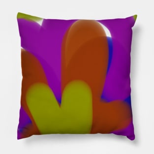 purple yellow red abstract texture background Pillow