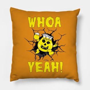 Ghoul Aid - Whoa Yeah! Crimson Ghost Mashup Yellow Pillow