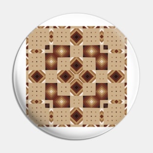 Earthy Tones Geometric Pin