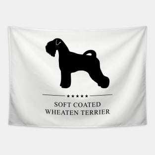 Soft Coated Wheaten Terrier Black Silhouette Tapestry