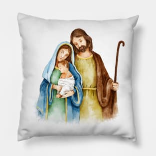 Nativity Jesus Family Pillow