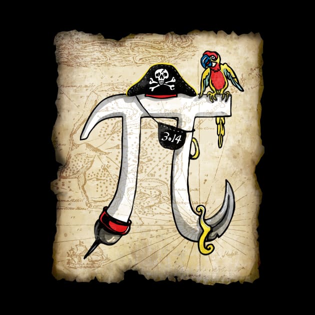 Fun Pi-rate Pirate Pi Day Treasure Map by Mudge