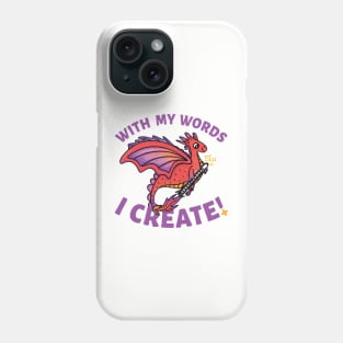 With My Words In Purple Phone Case