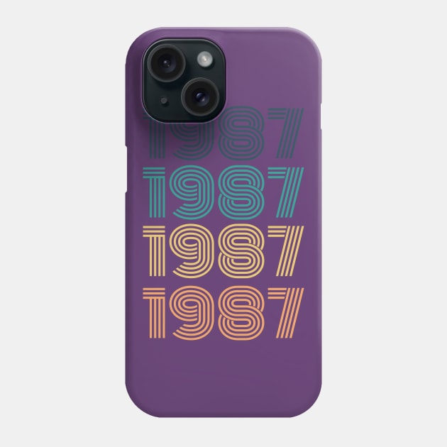 vintage 1987,gift for her Phone Case by Sabahmd