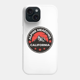 Alpine Meadows Ski Snowboard Mountain California Yosemite - Travel Phone Case