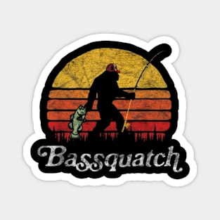 bassquatch fishing Magnet