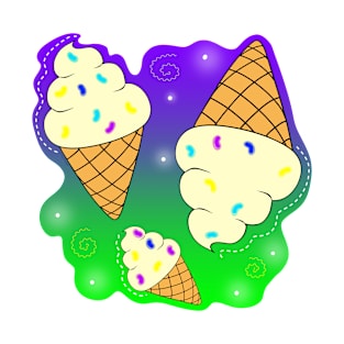 Ice Cream Galaxy T-Shirt