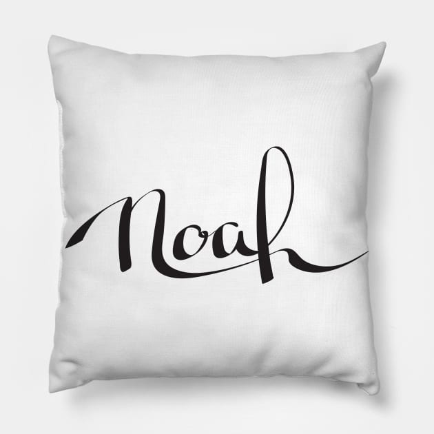 Noah Name Pillow by ProjectX23Red