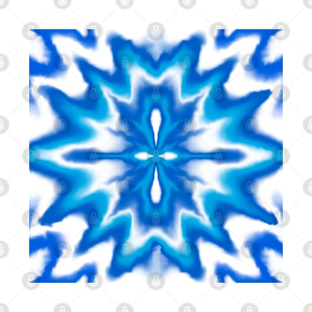 Tie Dye Blue and White by Trippycollage