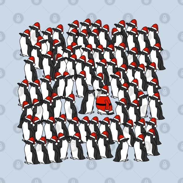 Awkward Christmas Party for Santa Penguins by ellenhenryart