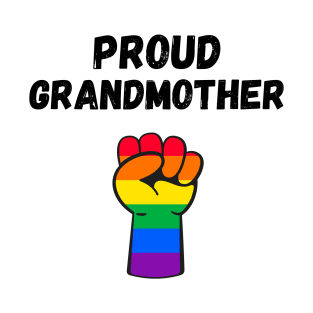 Proud Grandmother Rainbow Pride T Shirt Design T-Shirt