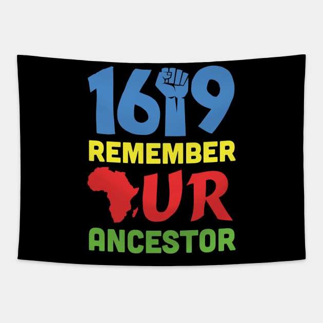 1619 Remember Our Ancestors Black History Tapestry by busines_night