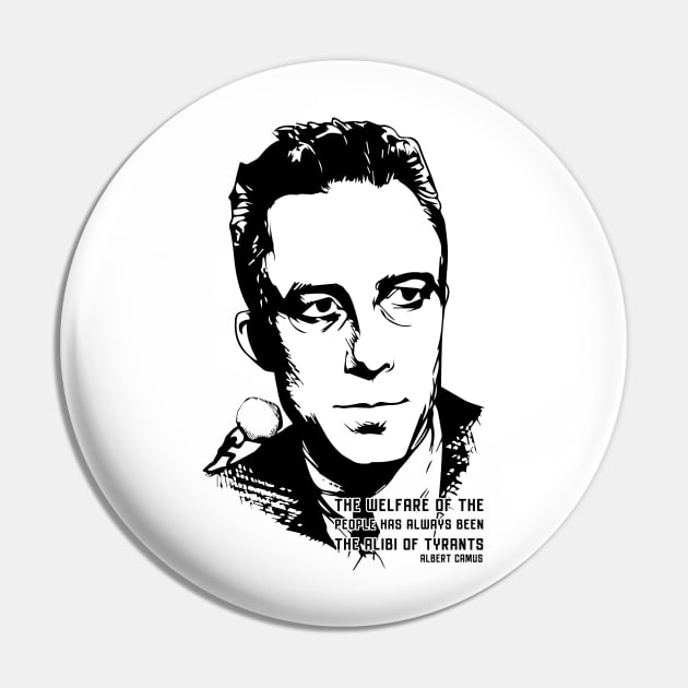 Albert Camus The Alibi Of Tyrants Pin by Mandra