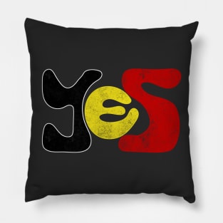 Yes to The Voice to Parliament Referendum Australia Aboriginal and Torres Straight Islander Pillow