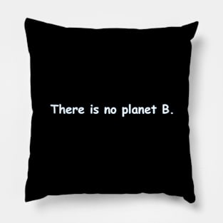 There is no planet B. T-shirt Pillow