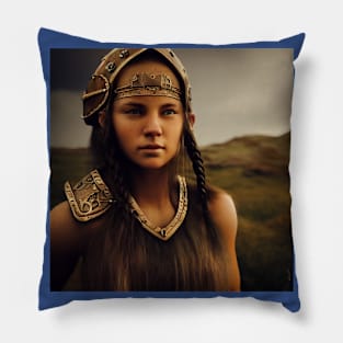 Viking Shield Maiden Pillow