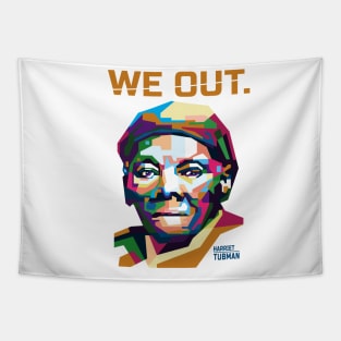 Abstract We Out Harriet Tubman in WPAP Tapestry