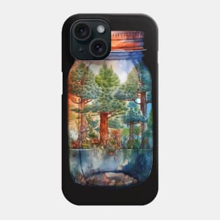 Whimsical Forest Jar Phone Case